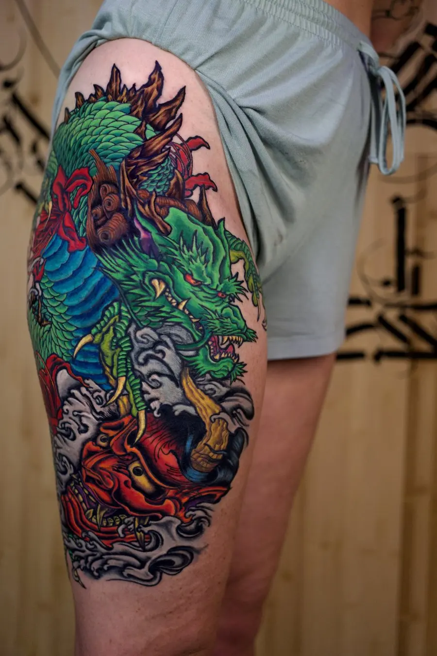 Japanese traditional tattoo by Clayton Parnell, West Palm Beach